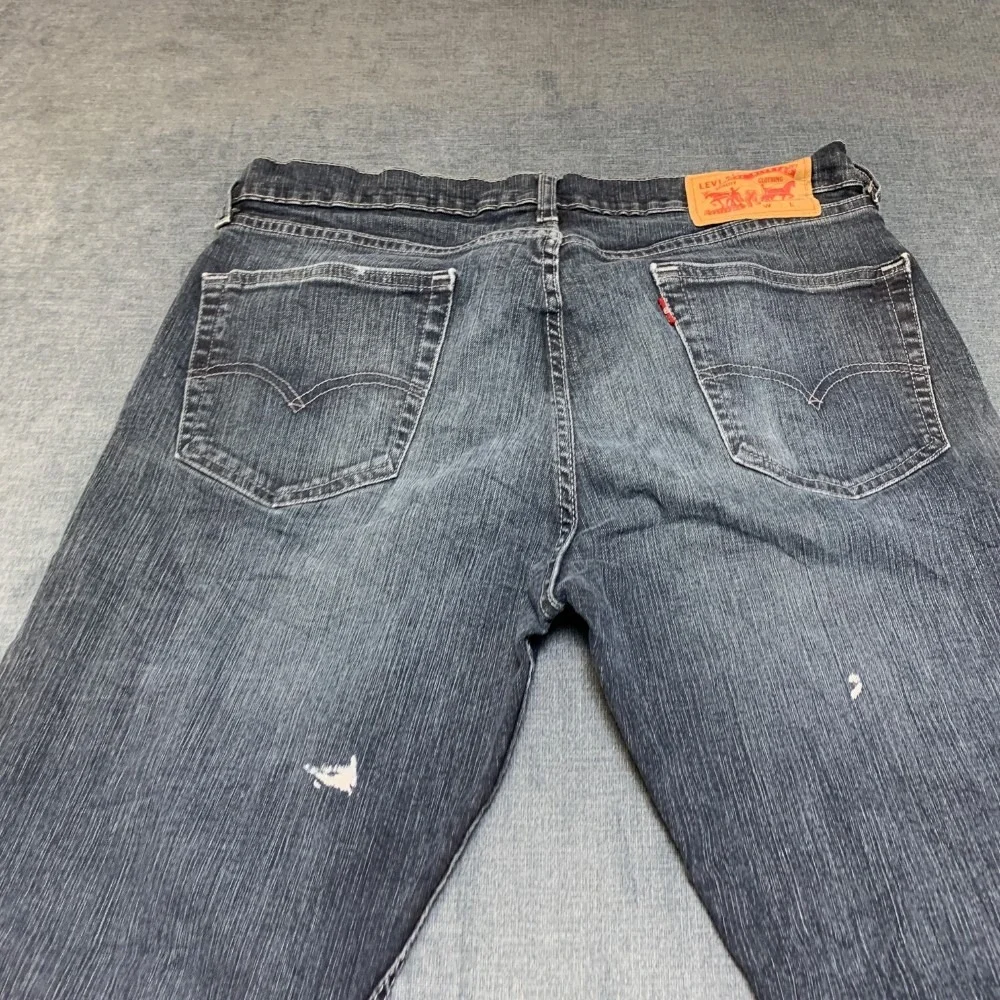 Levi's 505 Jeans Mens 34x32 Blue Denim Dark Wash Comfort Regular Fit Bootcut Leg